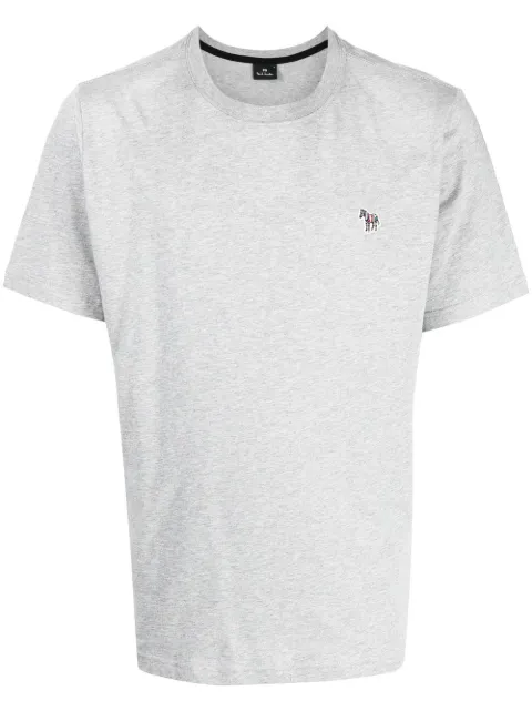PS Paul Smith Zebra embroidered-logo t-shirt Grey M2R011RKZEBRA