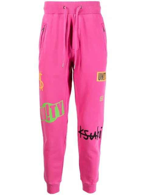 Ksubi cotton logo-print track pants Pink MPS23PA005
