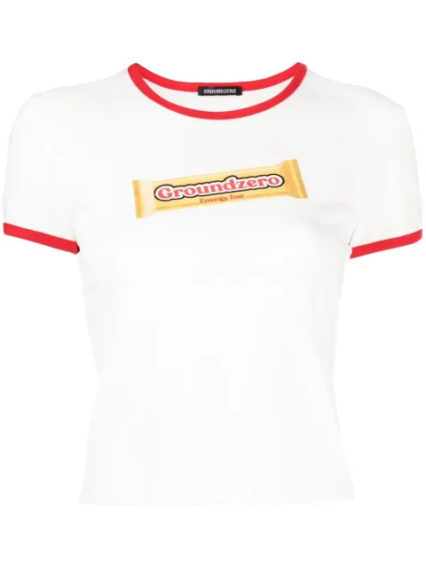Ground Zero Energy Bar cotton T-shirt White GZTE010