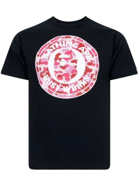 A BATHING APE® ABC Camo Busy Works "Black/Pink" T-shirt Black 001TEI301006MBKG00