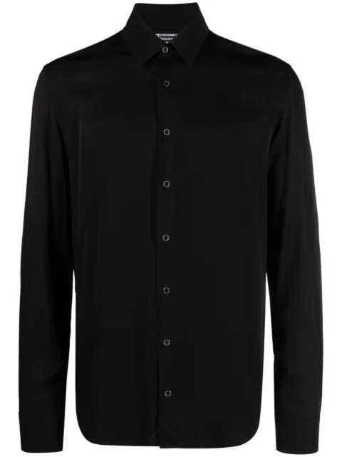 Patrizia Pepe long-sleeved button-up shirt Black 5C0310A093UK102