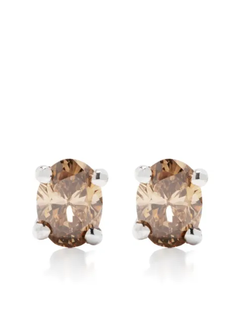 Wouters & Hendrix Gold 18kt white gold diamond stud earrings Silver EGD004WG
