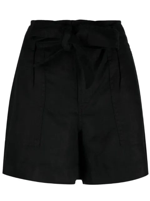 Lauren Ralph Lauren belted linen shorts Black 200862092001
