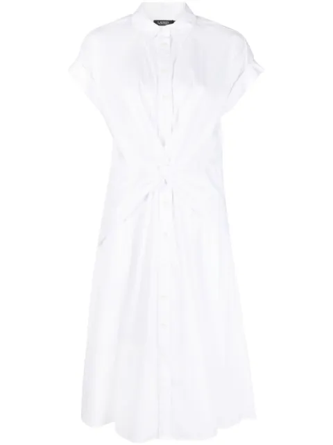 Lauren Ralph Lauren short-sleeve shirt dress White 250903193002