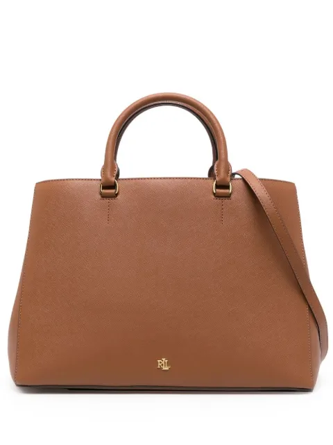 Lauren Ralph Lauren Hanna leather satchel bag Brown 431898556