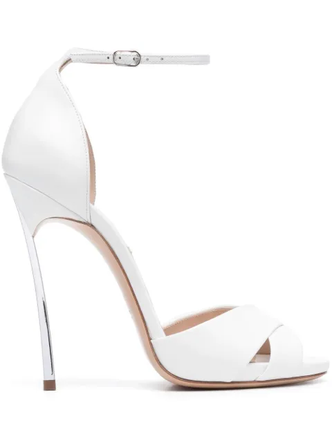 Casadei Blade 125mm sandals White 1L556P120MAMINO