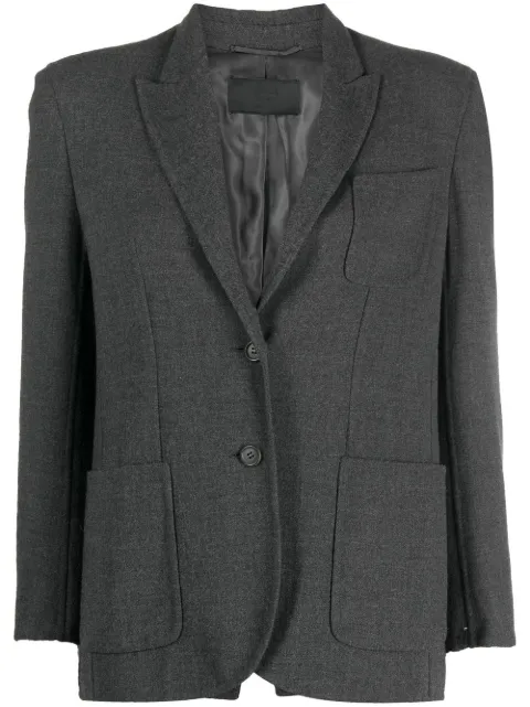 Prada Pre-Owned 2000s single-breasted wool blazer Grey PR380DAM
