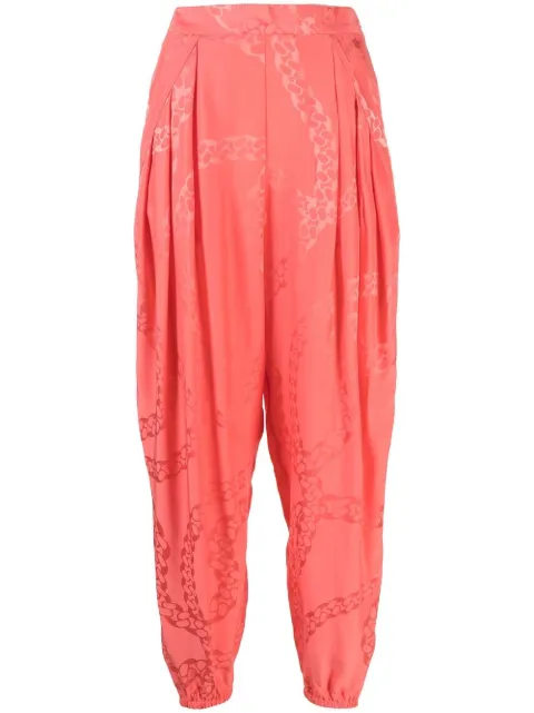 Stella McCartney pleated tapered trousers Pink 6400653BU203