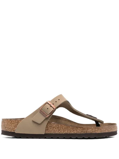 Birkenstock Gizeh buckled 25mm sandals Brown 943811