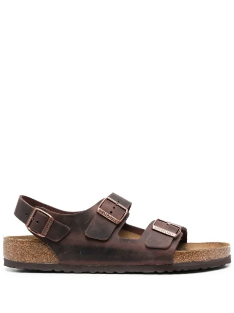 Birkenstock Milano double-strap slingback sandals Brown 0034871