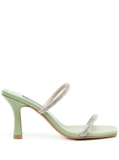 Senso Umber I 90mm leather sandals Silver UMBERI