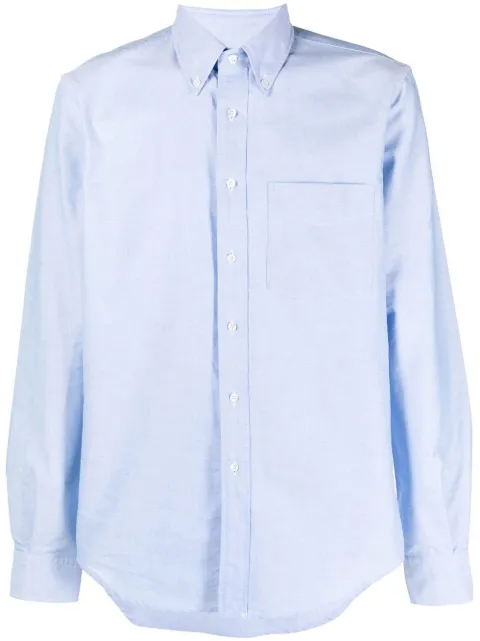 ASPESI long-sleeve patch-pocket shirt Blue CE13B03201051