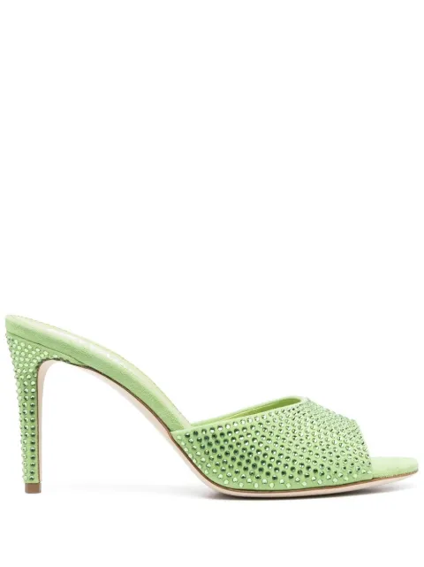 Paris Texas crystal-embellished sandals Green PX835XSACH