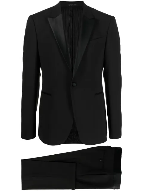 Emporio Armani single-breasted suit Black D41VMU01506