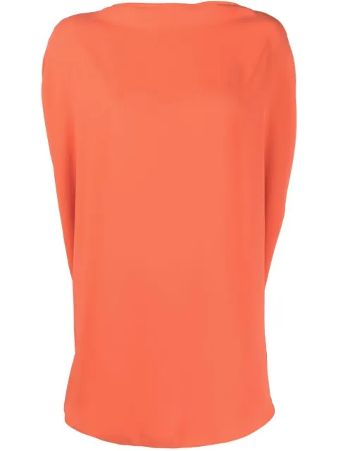 MM6 Maison Margiela mock-neck sleeveless blouse Orange S52NC0316S43455
