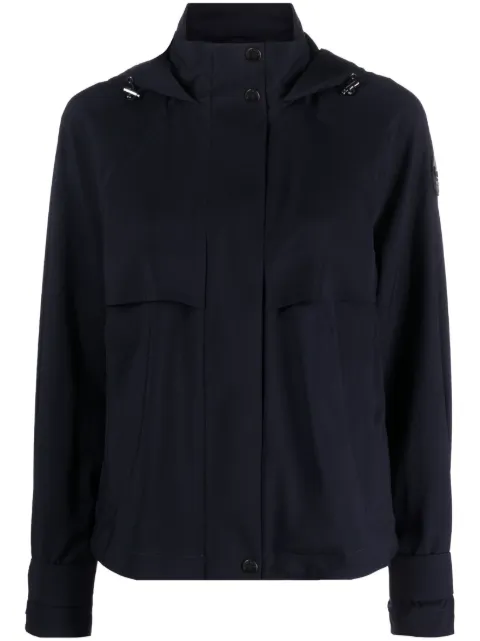 Woolrich hooded wool short parka Blue CFWWOU0834FRUT3447