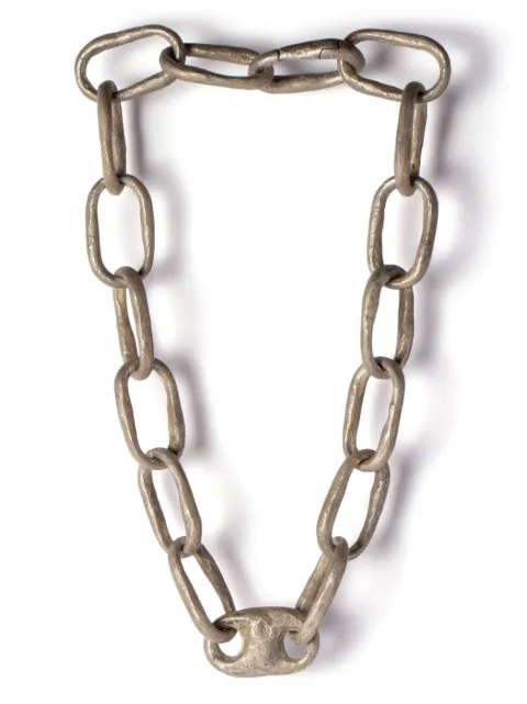 Parts of Four small Roman Link necklace Gold E22021DA