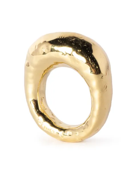 Parts of Four Mountain hammered-effect ring Gold E150110YGA