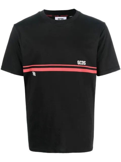 GCDS logo-print short-sleeve T-shirt Black SS23M130170