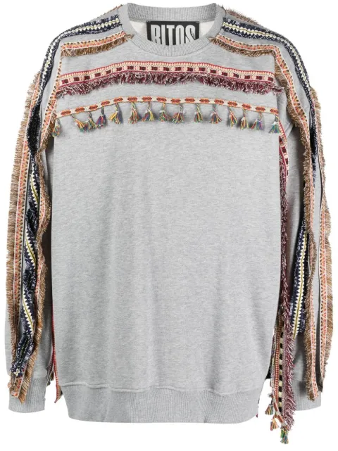 RITOS tassel-detail sweatshirt Grey 20022575
