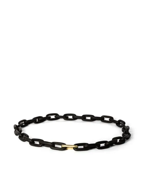 Parts of Four charm chain choker necklace Black 6102KUAG
