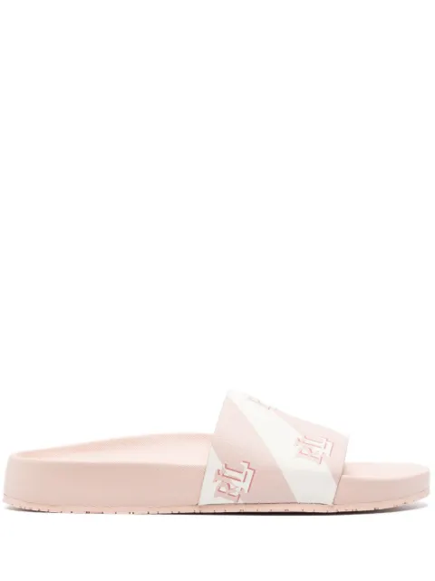 Lauren Ralph Lauren Audrina logo-print slides Pink 802904284001
