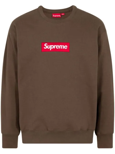 Supreme Box Logo crewneck sweatshirt Brown SU12498