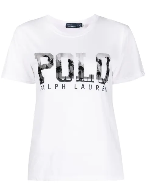 Polo Ralph Lauren logo-print cotton T-shirt White 211905846001