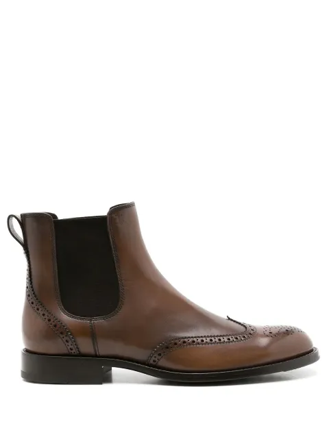 Tod's perforated leather ankle boots Brown XXM01E0EA20D9C