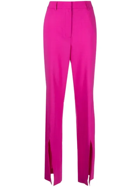Giuseppe Di Morabito high-waisted slit-detail trousers Pink PS23064PA229