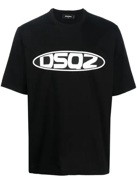 DSQUARED2 logo-print short-sleeve T-shirt Black S71GD1269S22427