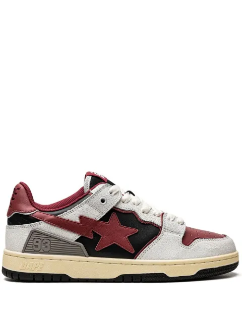 A BATHING APE® SK8 STA #4 low-top sneakers Red 0ZXSHW291020IWHP