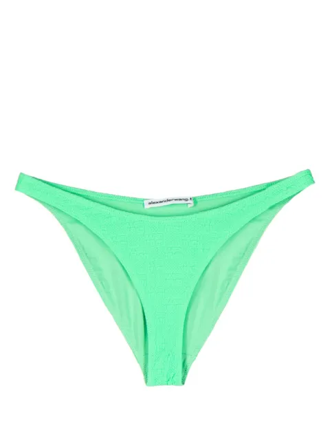 Alexander Wang high-cut bikini bottoms Green 4CC2238040347