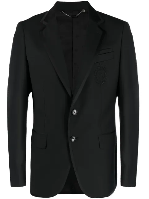 Billionaire embroidered-logo blazer Black RABCMRF1624BTE025N
