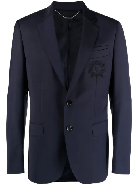 Billionaire embroidered-logo blazer Blue RABCMRF1625BTE025N