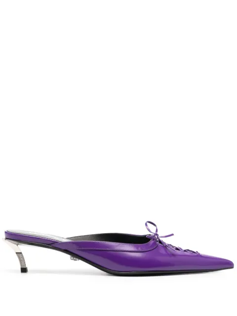 Versace Pin-Point 50mm mules Purple 1009807DVT51