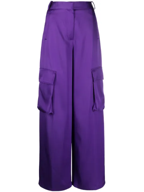 Versace wide-leg cargo trousers Purple 10098441A06838