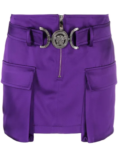Versace Medusa Head-motif miniskirt Purple 10100361A06838