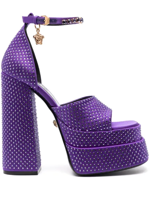 Versace Medus Aevitas platform sandals Purple 10077171A02599