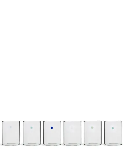 Ichendorf Milano Soleils dotted tumblers (set of 6) White 350674