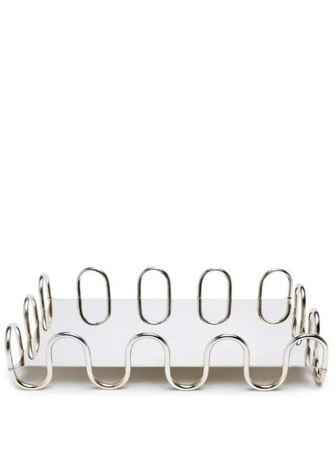 Sambonet Kyma wavy-detail tray Silver 5622040