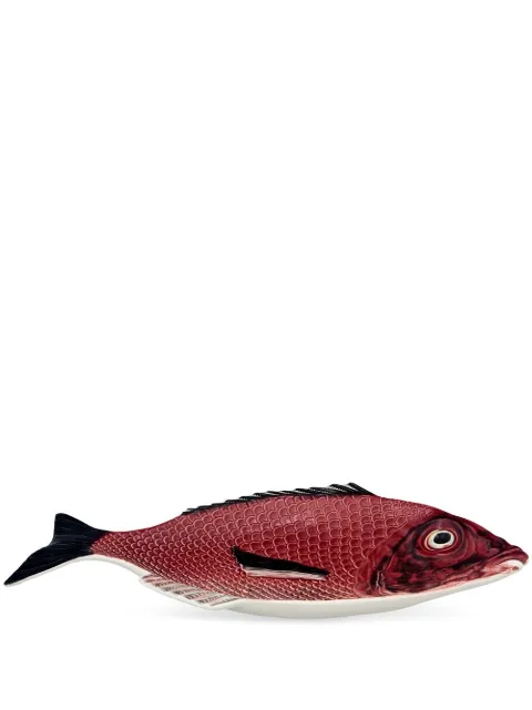 Bordallo Pinheiro Peixes glazed platter Red 65001537