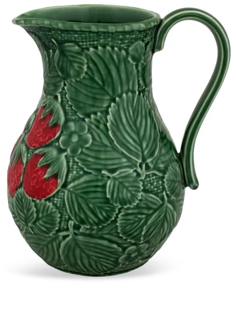 Bordallo Pinheiro Morango strawberry print pitcher Green 65001253