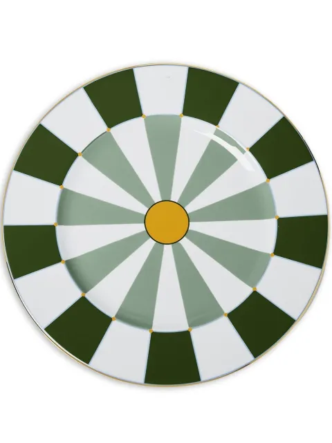La DoubleJ Duomo charger porcelain plate Green DIS0051CER001DUM0001