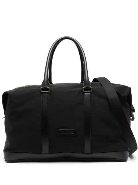 TOM FORD logo-patch holdall bag Black H0459TNY017G