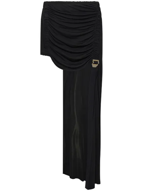 Dion Lee safety-slider gathered mini skirt Black A1436S23