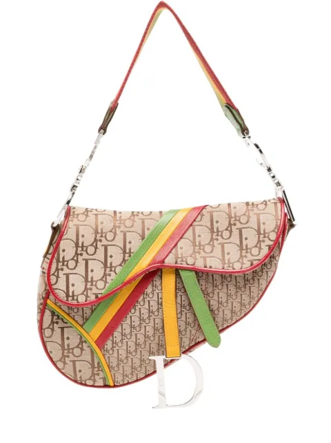 Christian Dior Pre-Owned 2004 pre-owned Rasta Trotter Saddle shoulder bag Brown 01RU0054