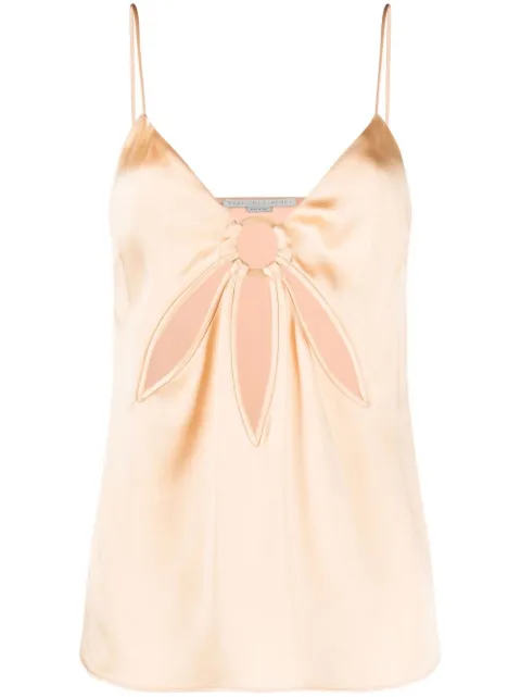 Stella McCartney ruched satin vest Neutrals 6T00583AU309