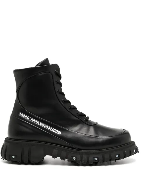 PHILEO screw-detail leather ankle boots Black PHI01SH826