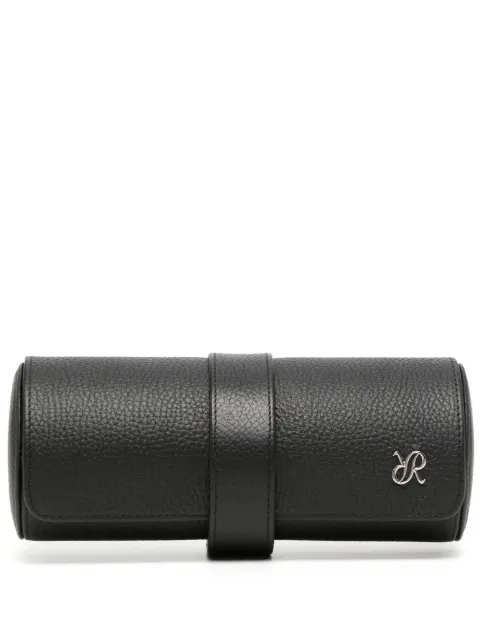 Rapport Berkely leather 3-watch roll Black D180